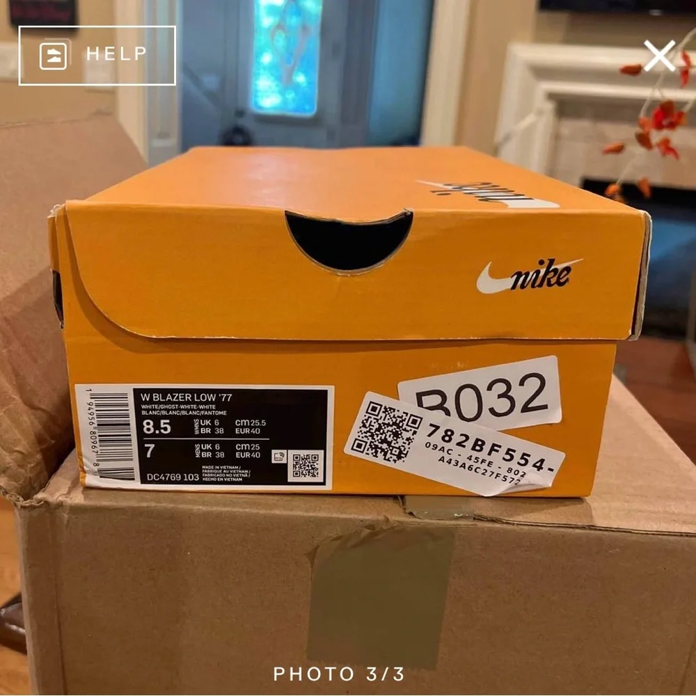 Nike Wmns Blazer Low ’77 ‘White Ghost’ (Size 8.5) – NIB - Picture 4 of 4